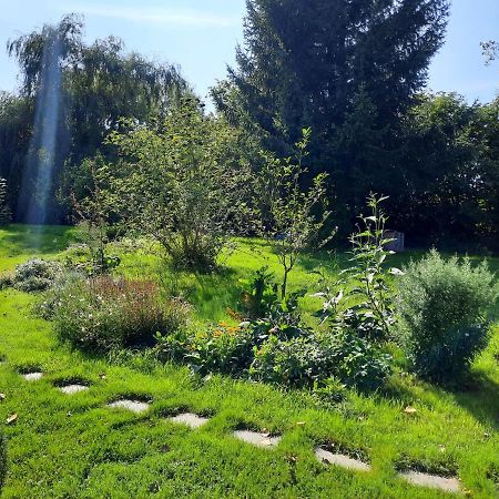La Yourte Au Fonds Du Jardin Xhoris Exteriör bild