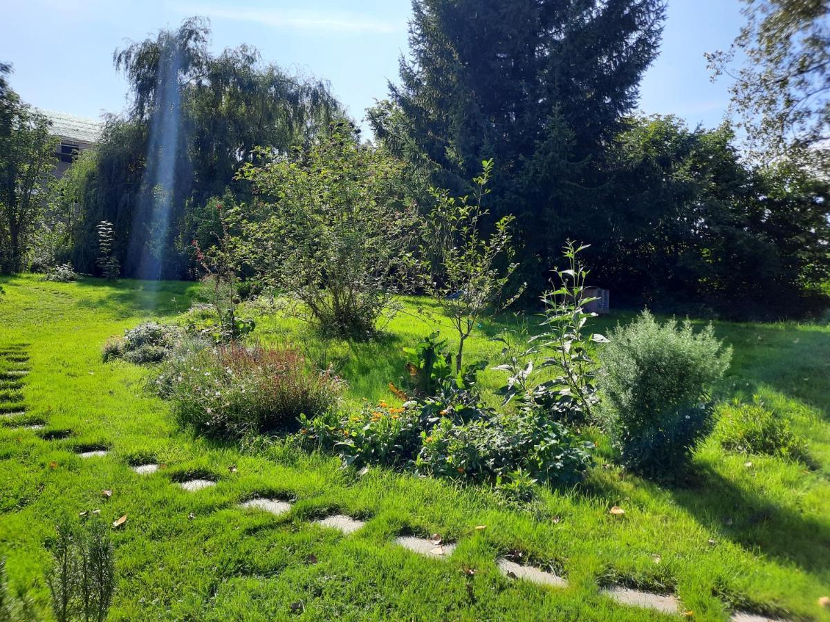 La Yourte Au Fonds Du Jardin Xhoris Exteriör bild
